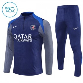 Tréninkový Mikina Paris Saint-Germain Čtvrt Zip Navy 2025-26 - Dětské